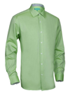 Mio Marino Oxford Slim Fit Shirt In Emerald