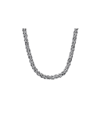 Anthony Jacobs Flat Singapore Chain Necklace In Silver