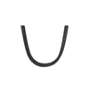 Anthony Jacobs Curb Link Chain Necklace In Black