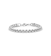 Anthony Jacobs Round Box Chain Bracelet In Silver