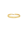 Anthony Jacobs Accented Cuban Chain Bracelet In Gold