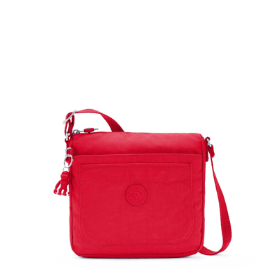 Kipling Sebastian Crossbody Handbag In Red Rouge