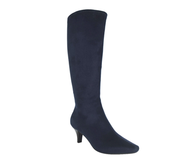 Impo Namora Womens Pull On Zipper Knee-high Boots In Blue