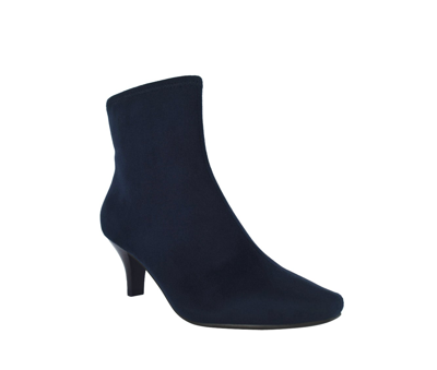 Impo Naja Womens Kitten Heel Bootie Ankle Boots In Midnight Blue Wide
