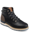 Vance Co. Zane Vegan Lace Up Work Boots In Black