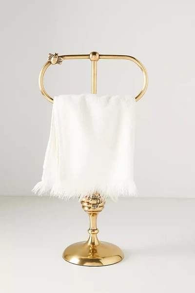 Anthropologie Bumblebee Standing Towel Rack In Brown