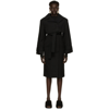 JACQUEMUS BLACK LA MONTAGNE 'LE MANTEAU PICCHU' COAT