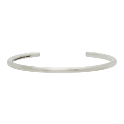 Le Gramme Silver Brushed 'le 15 Grammes' Bangle Bracelet