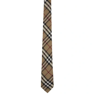 Burberry Beige Classic Cut Check Tie