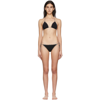 Burberry Black Vintage Check Detail Mata Triangle Bikini