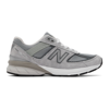 New Balance Grey Made In Us 990 V5 Sneakers In Grey