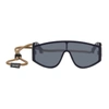 Kenzo Navy Sport Sunglasses In 90c Darkblu