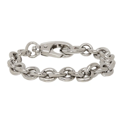 Laura Lombardi Cable Platinum-plated Bracelet In Silver