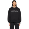 Helmut Lang Cotton Logo Print Crewneck Sweatshirt In Black