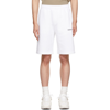 Helmut Lang Bermuda With Logo Print In White