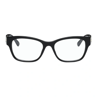 Versace Black Acetate Medusa Stud Optical Glasses