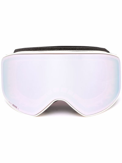 Chloé Logo Injection Plastic Ski Goggles  In White,violet