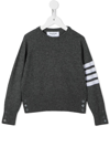 THOM BROWNE 4-BAR CREW NECK CASHMERE JUMPER,16261448