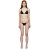 STELLA MCCARTNEY BLACK SCULPTED PLUNGE BIKINI