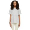 Skims Boyfriend Oversized Stretch-jersey T-shirt In Light Heather Grey