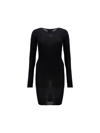 Givenchy Textured Black Dress In Black