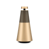 BANG & OLUFSEN BEOSOUND 2 WITH THE GOOGLE ASSISTANT, GOLD TONE, POWERFUL MULTIROOM SPEAKER | B&O | BANG AND OLUFSEN