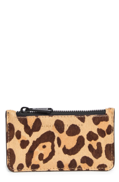 Aimee Kestenberg Melbourne Leather Wallet In Jungle Leopard Haircalf