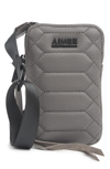 Aimee Kestenberg Capri Quilted Leather Crossbody Phone Bag In Glacier Grey