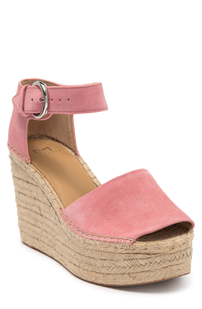 Marc Fisher Ltd Alida Espadrille Platform Wedge In Light Pink