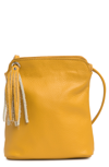 Massimo Castelli Dollardo Crossbody Leather Bag In Yellow
