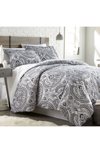 Southshore Fine Linens Pure Mircofiber Duvet Set In Black