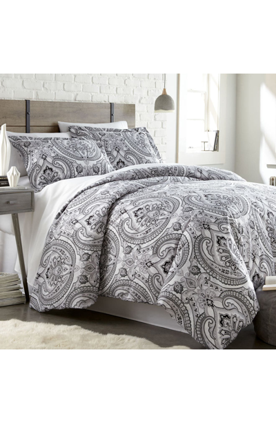 Southshore Fine Linens Pure Mircofiber Duvet Set In Black