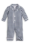 PETITE PLUME GINGHAM ROMPER,WSSNG