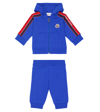 MONCLER BABY COTTON HOODIE AND SWEATPANTS SET,P00644365
