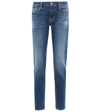 FRAME LE GARCON MID-RISE CROPPED JEANS,P00628740