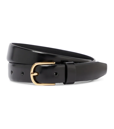 Totême Leather Belt In Black