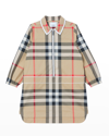 BURBERRY GIRL'S CALLIE VINTAGE CHECK COLLARED DRESS,PROD247620205