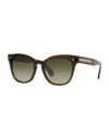 Oliver Peoples Marianela Rounded Acetate Butterfly Sunglasses In Purple