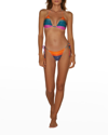 Vix Two-piece Kanti Triangle Bikini Top In Multi