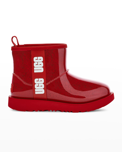 Ugg Girl's Classic Mini Logo See-through Waterproof Boots, Toddler/kids In Sbr