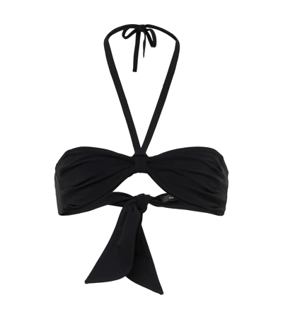 Isabel Marant Étoile Starla Halterneck Bikini Top In Black