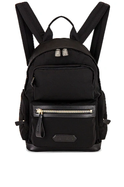 Tom Ford Nylon Backpack In Black