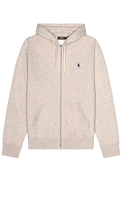 Polo Ralph Lauren Fleece Full-zip Hoodie In Light Sport Heather