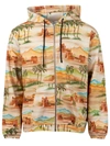 Les Benjamins Graphic-print Zip-up Hoodie