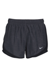 Nike Tempo Dri-fit Running Shorts In Black Heather/ Wolf Grey