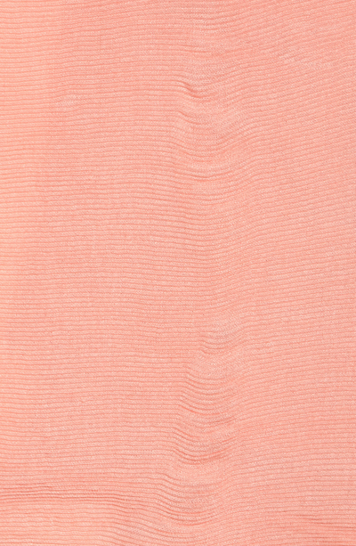 Modena Oversized Pleated Blanket Scarf In Coral
