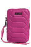 Aimee Kestenberg Capri Quilted Leather Crossbody Phone Bag In Fuschia