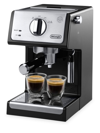 Delonghi 15-bar Pump Espresso & Cappuccino Machine In Black Stainless Steel