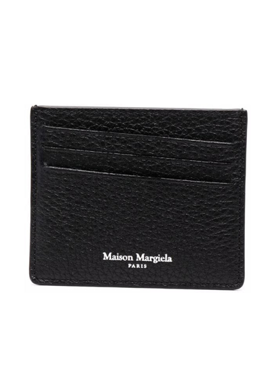 Maison Margiela Four-stitch Logo Cardholder In Black
