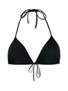 Dolce & Gabbana Padded Triangle Bikini Top In Black
